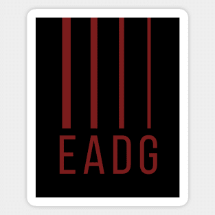 Bass Player Gift - EADG 4 String Bass Guitar Magnet